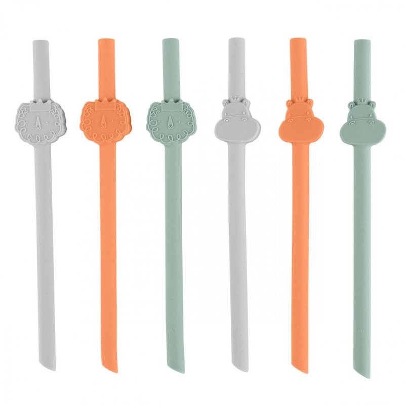 Chicco Cannucce in silicone - 6pcs 12M+ von CHICCO