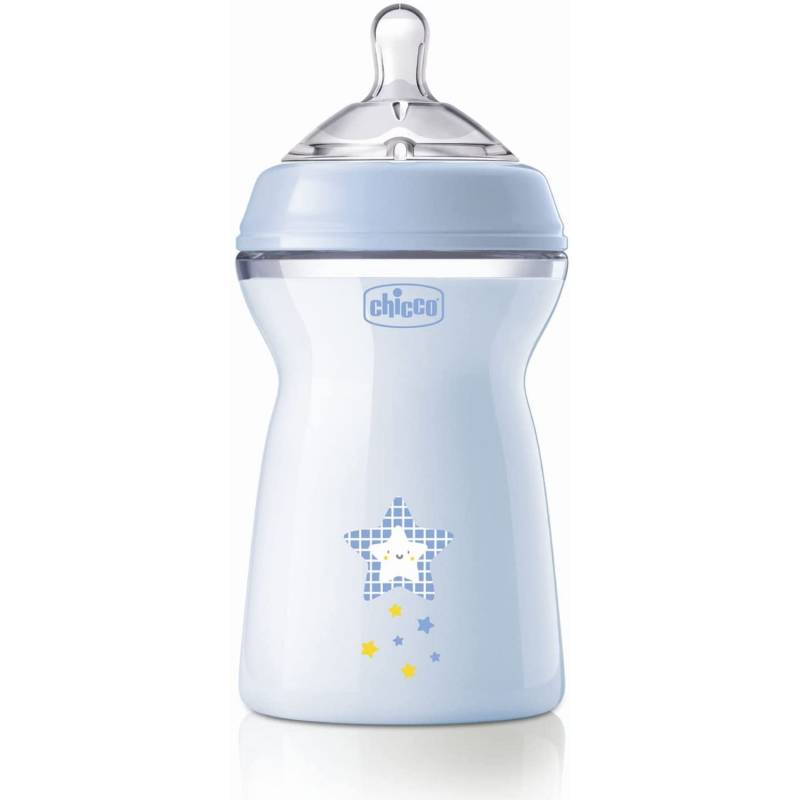 Chicco Ch Bib Natfeel 6m+ Boy 330 Ml Blau von CHICCO