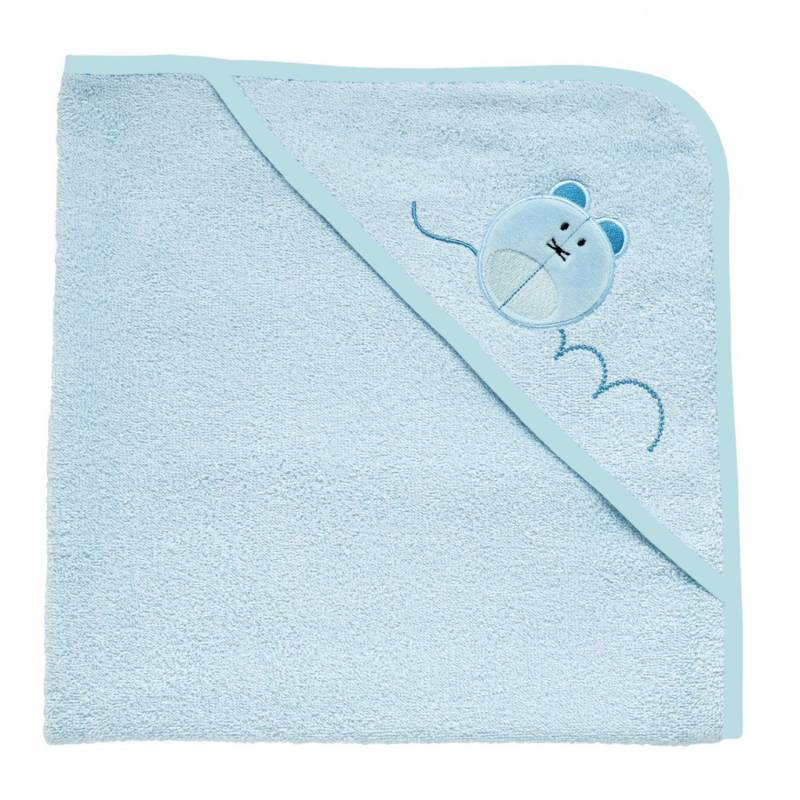 Chicco Kaputzenhandtuch Maus 0m+ Blau von CHICCO