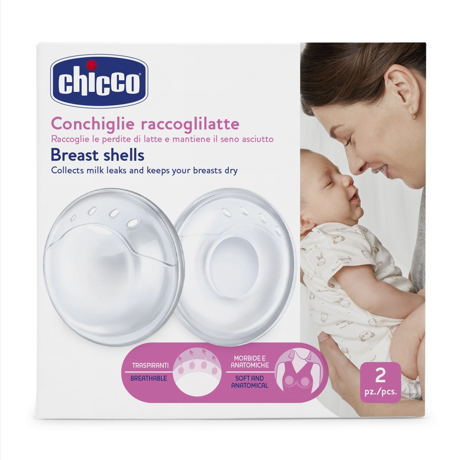 Chicco Milchauffangschalen 2 Stück von CHICCO