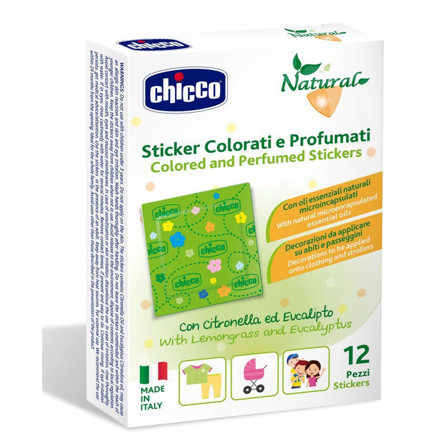 Chicco Natural Scented Stickers 12-tlg Chicco Natural Scented Stickers 12-tlg von CHICCO