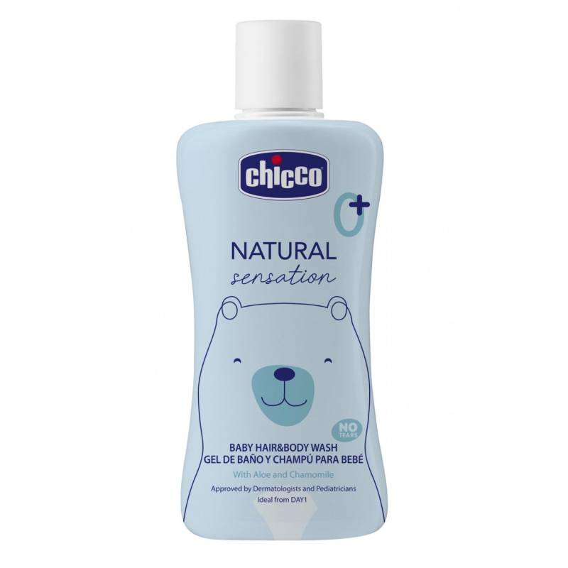 Chicco Natural Sensation Körper- und Haarreiniger 200 ml 2in1-Formel für Körper und Haar von CHICCO