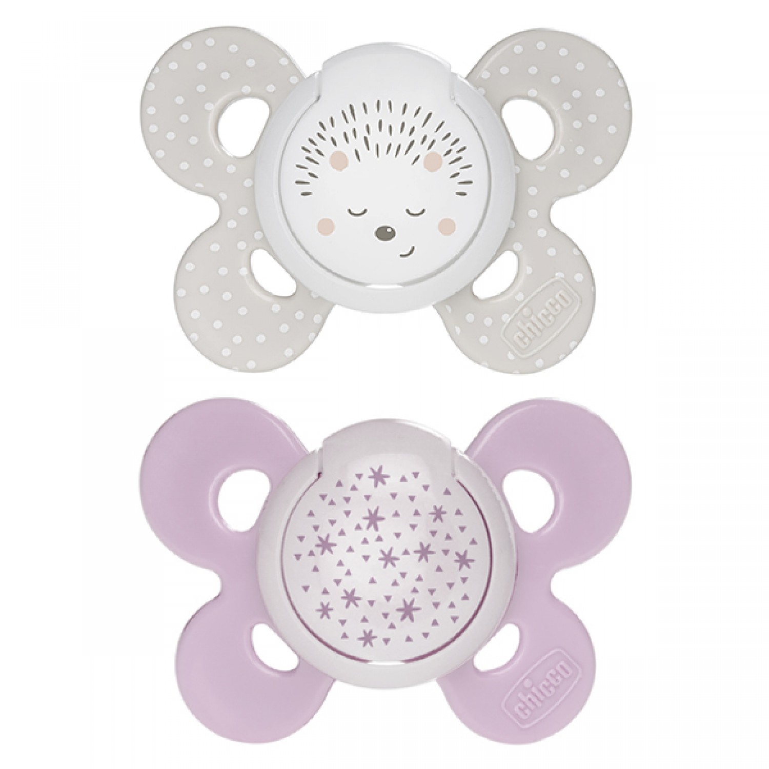 Chicco Physio Comfort Nacht Silikon Schnuller 2 Stück Beige Flieder 16-36m Chicco Physio Comfort Nacht Silikon Schnuller 2 Stück Beige Flieder 16-36m von CHICCO