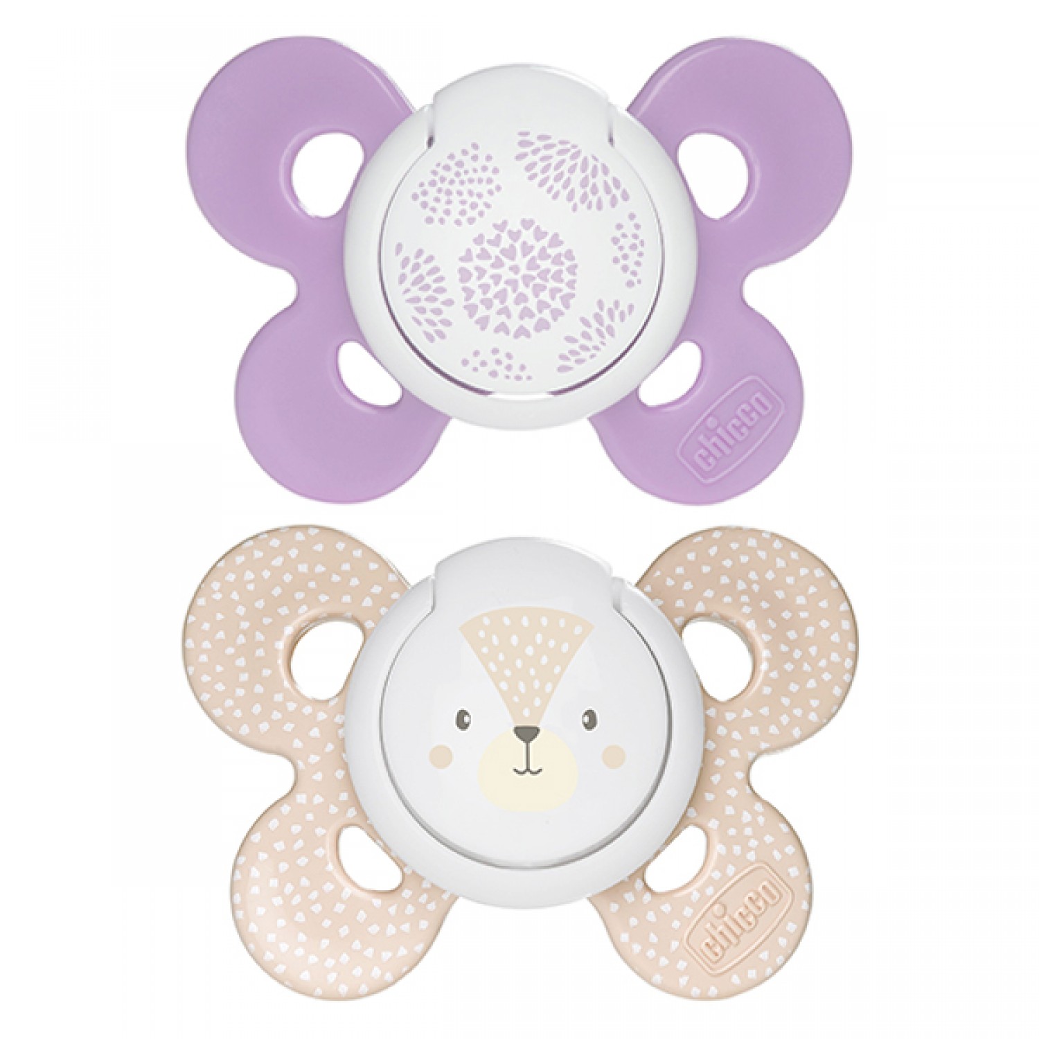 Chicco Physio Comfort Silikon Schnuller 2 Stück Flieder Beige 6-16m Chicco Physio Comfort Silikon Schnuller 2 Stück Flieder Beige 6-16m von CHICCO