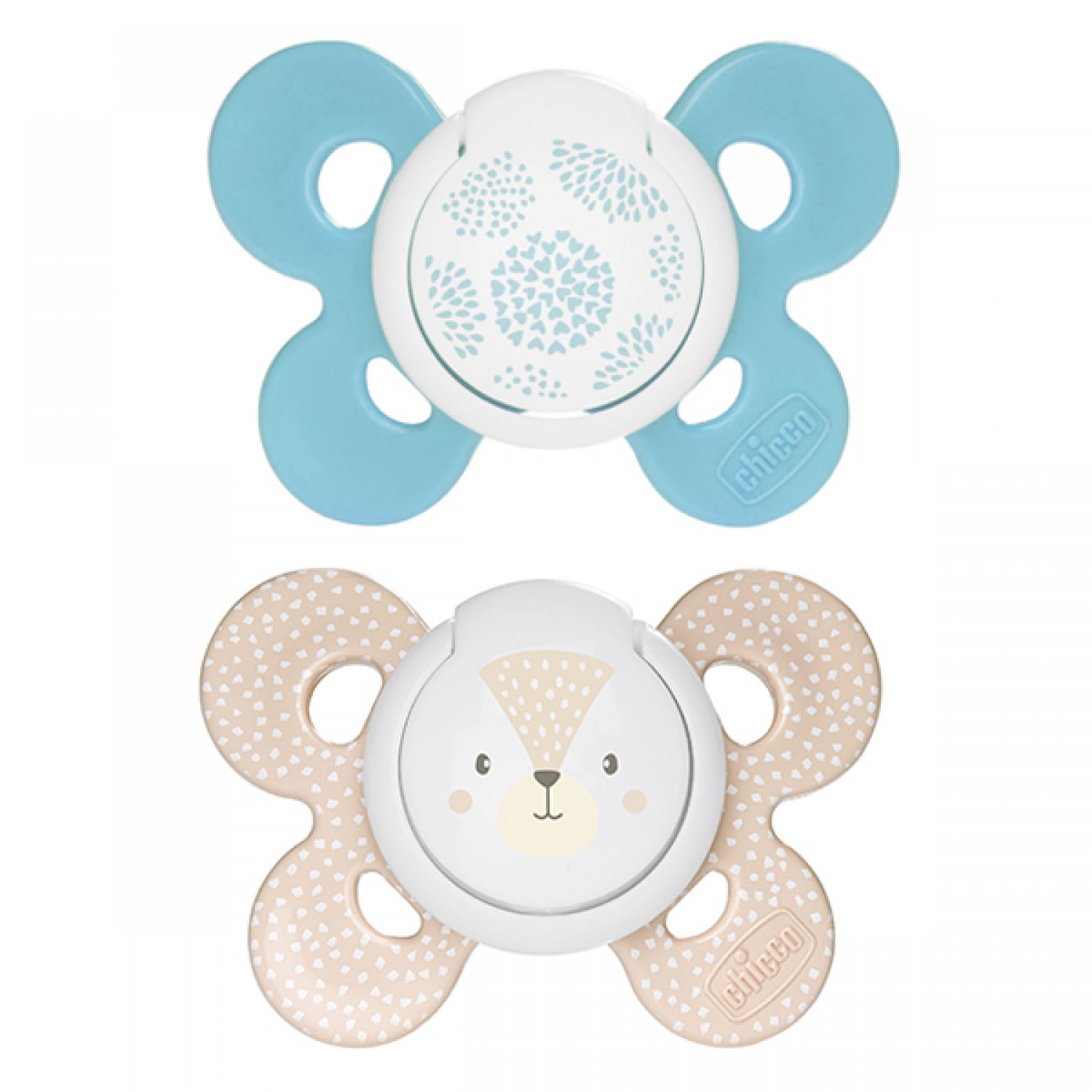 Chicco Physio Comfort Silikon Schnuller 2 Stück Hellblau Beige 6-16m Chicco Physio Comfort Silikon Schnuller 2 Stück Hellblau Beige 6-16m von CHICCO
