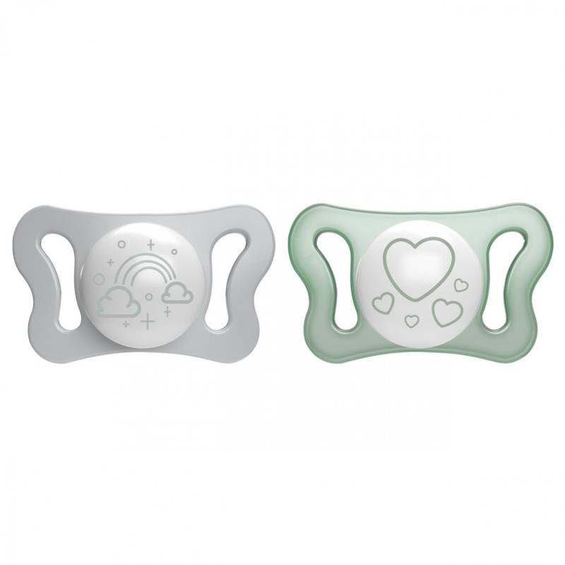 Chicco Physio Luftglühender Schnuller Gummi 2 PCS Grün 0-6m Chicco Physio Luftglühender Schnuller Gummi 2 PCS Grün 0-6m von CHICCO
