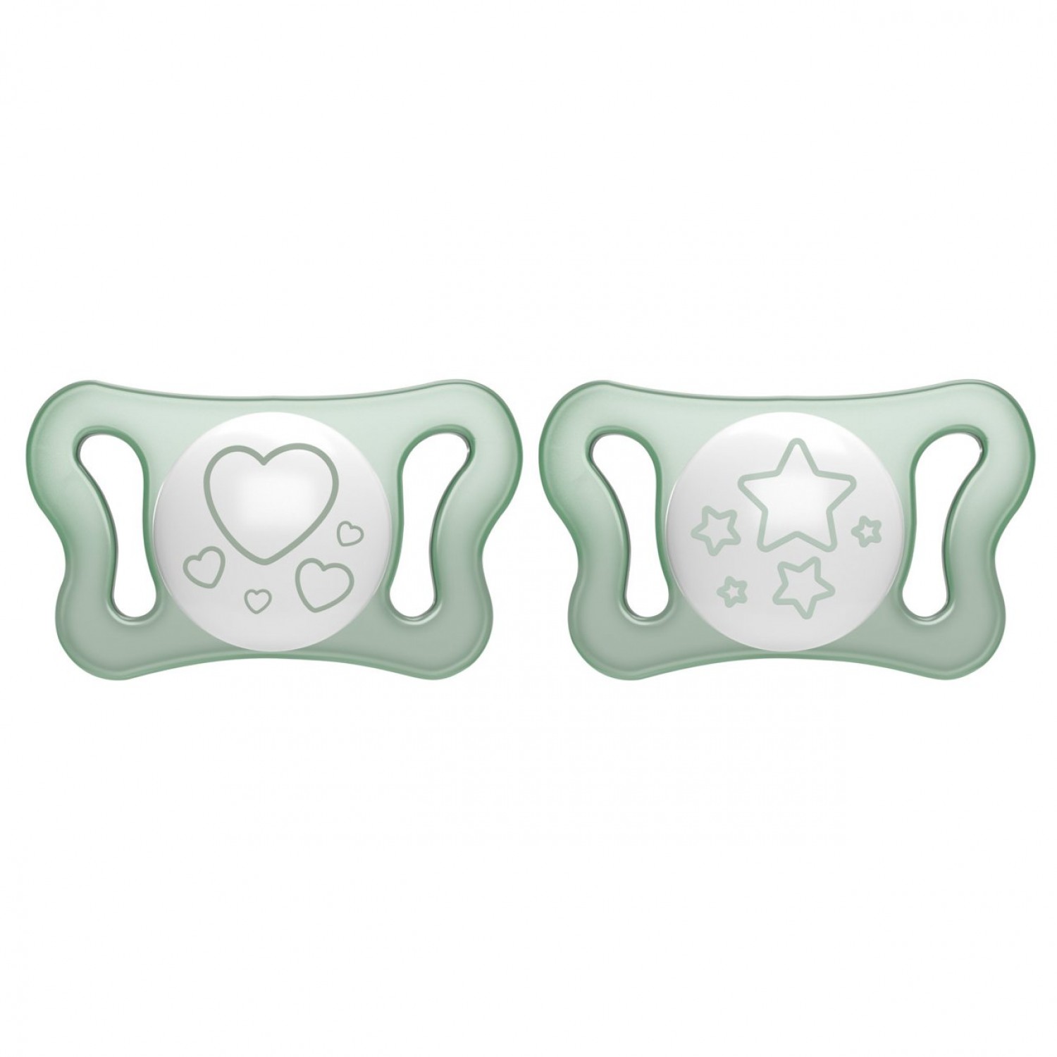 Chicco Physio Luftglühender Schnuller Gummi 2 PCS Grün 0-6m Chicco Physio Luftglühender Schnuller Gummi 2 PCS Grün 0-6m von CHICCO