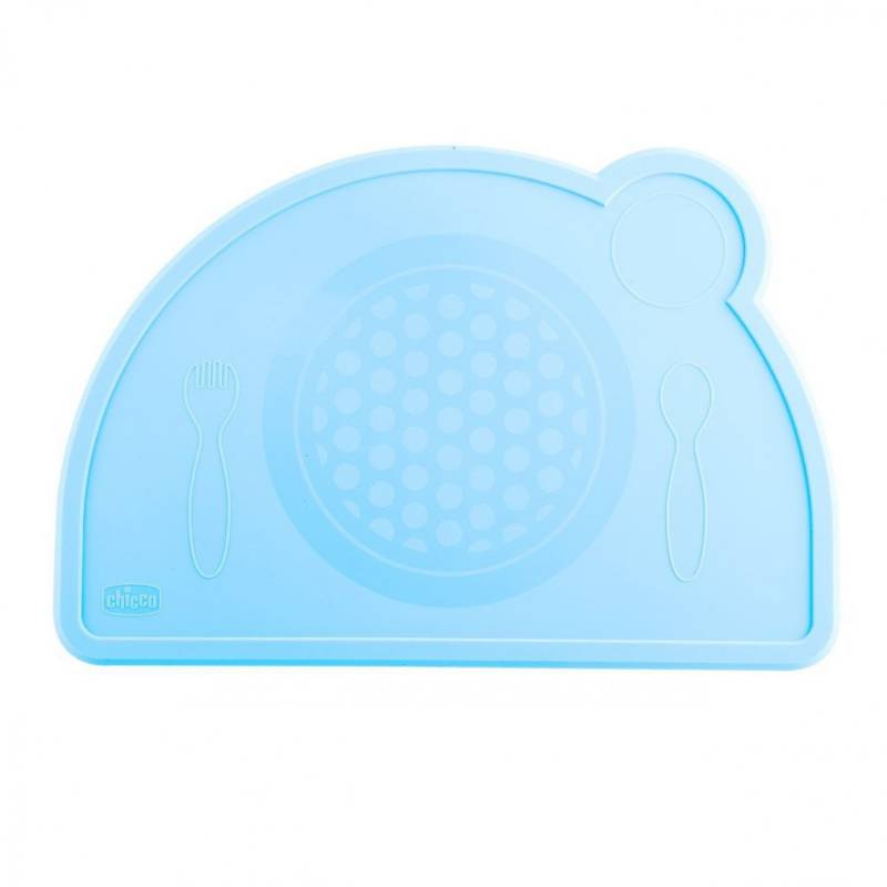 Chicco Tischset aus hellblauem Silikon von CHICCO