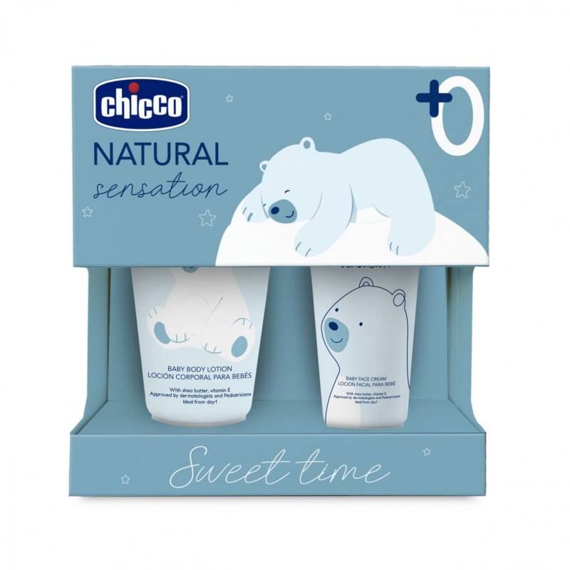 Set 4 Crema Corpo Crema Viso Natural Sensation von CHICCO
