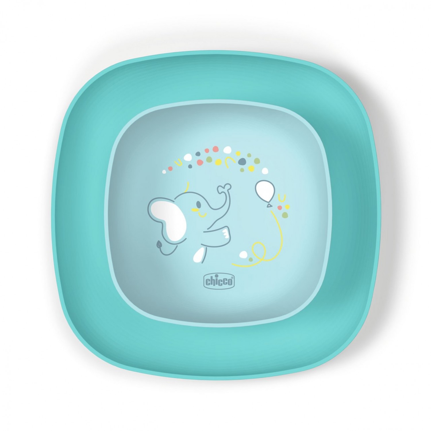 Set Ciotola e Piatto Piano Chicco Azzurro 12m+ von CHICCO