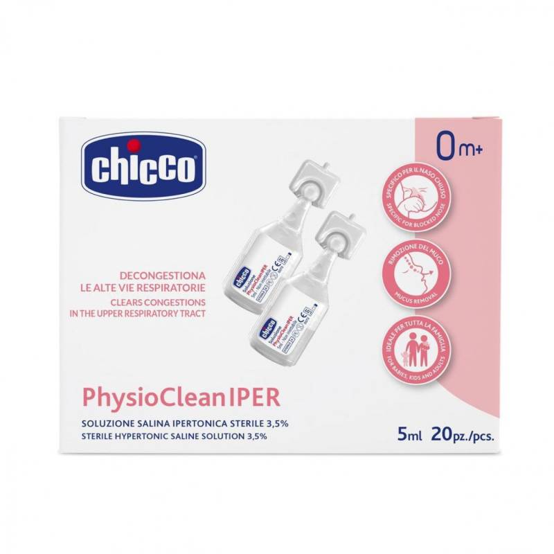Soluzione Salina Ipertonica Chicco PhysioCleanIPER 5 ML 20 Pz Soluzione Salina Ipertonica Chicco PhysioCleanIPER 5 ML 20 Pz von CHICCO