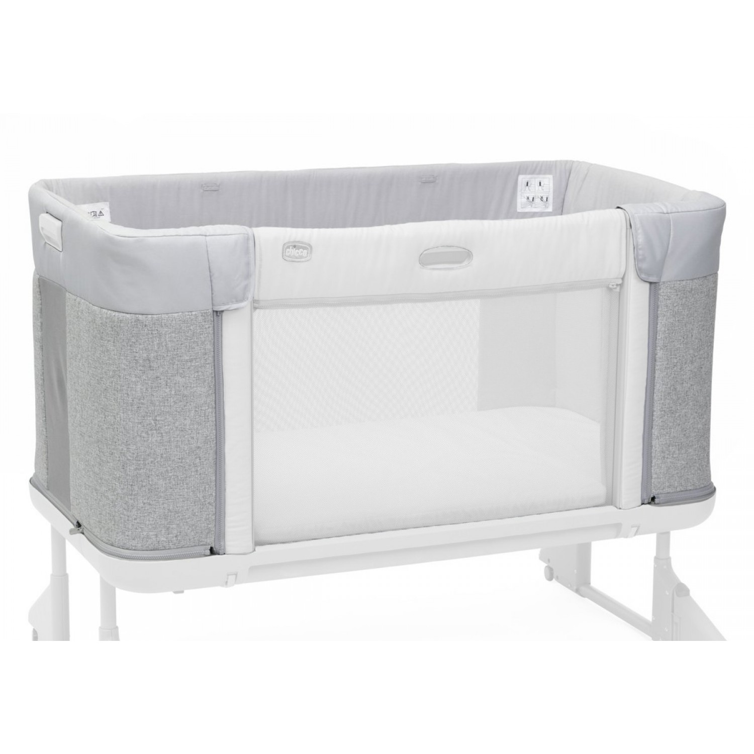 Textilbezug für Chicco Next2Me Forever Kinderbett Ash Grey von CHICCO
