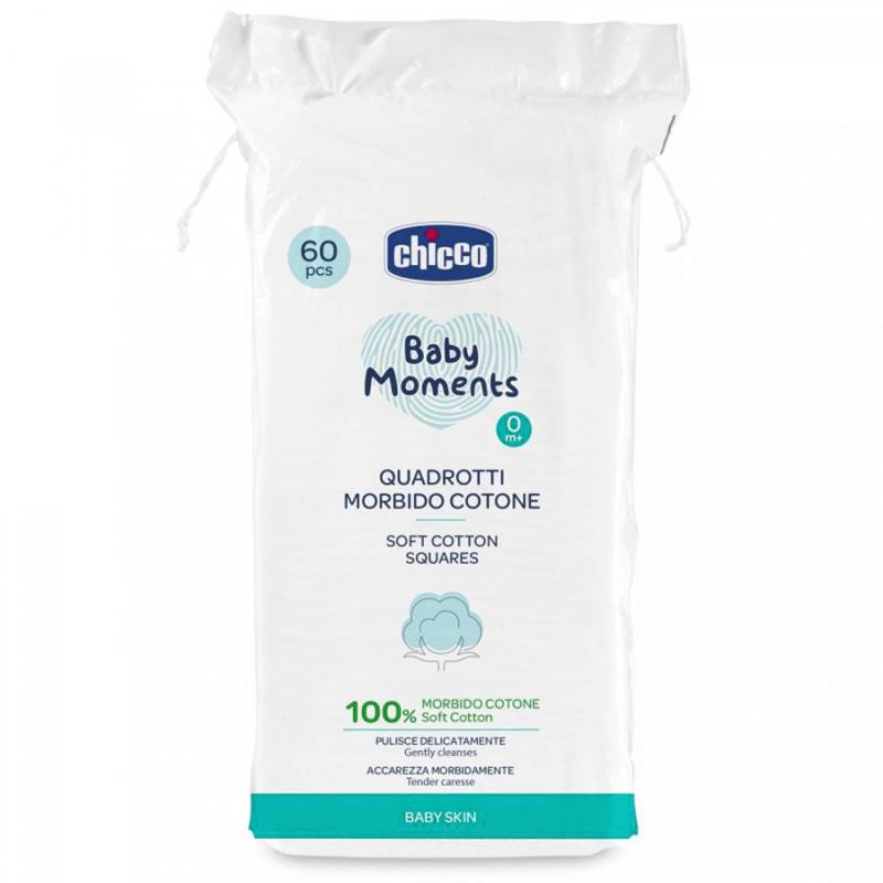chicco baby moments Wattepads "Windelwechsel Momente" 0M+ 60St. von CHICCO