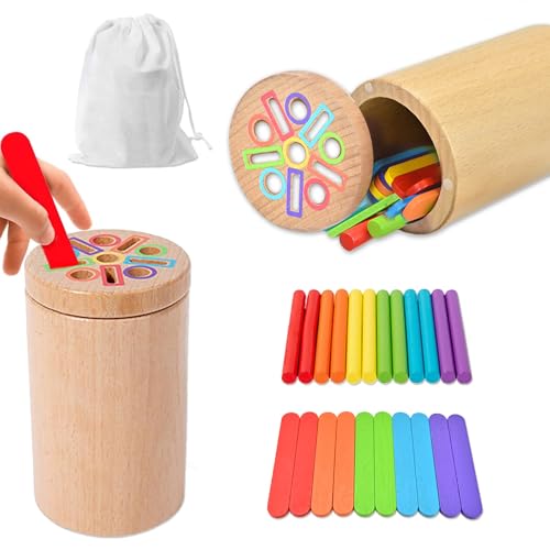 CHICHI:OÜ Montessori Spielzeug ab 3 4 5 Jahre, 2-in-1 Holz Sortierspiel Kinder, Baby Farbe Sortierspiel, Kleinkind Sensorik Motorikspielzeug ab 3 4 5 Jahr, Lernspielzeug Sensorik Kleinkinder CHICHI:OÜ Montessori Spielzeug ab 3 4 5 Jahre, 2-in-1 Holz Sortierspiel Kinder, Baby Farbe Sortierspiel, Kleinkind Sensorik Motorikspielzeug ab 3 4 5 Jahr, Lernspielzeug Sensorik Kleinkinder von CHICHI:OÜ