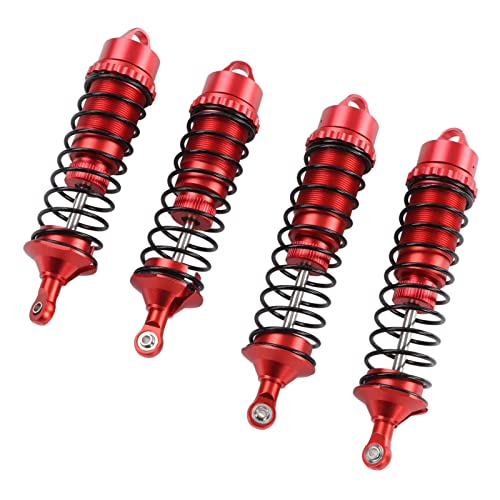 4 Stücke RC Vorne Hinten Stoßdämpfer Für ARRMA 1/8 Für Typhon Für Ausgestoßene Aluminium RC Auto Frühling Dämpfer (Rot) von CHICIRIS