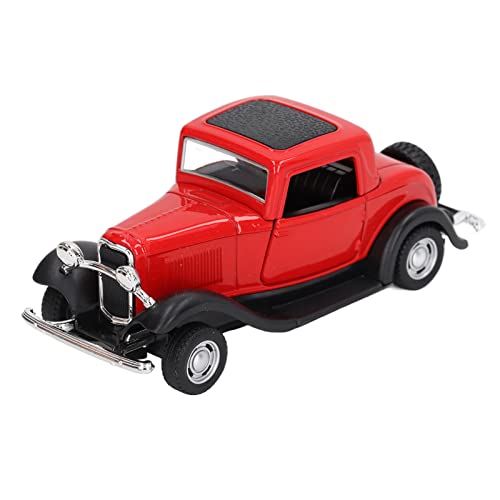 CHICIRIS 1:32 Legierung Klassisches Automodell Früherziehung Miniaturauto Modell Antike Rückzugauto Spielzeug Für Kinder (Rot) von CHICIRIS