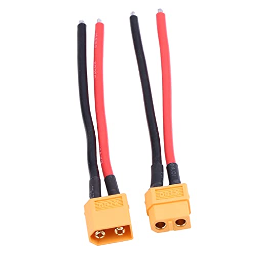 CHICIRIS 2Pcs / Set XT60 Female Male Connector AdapterXT60 Connector CableXT60 Female Cable, 14AWG Silicone XT60 Male/Female Cable Wire RC Accessory Suitable XT60 Connector CableBattery CHICIRIS 2Pcs / Set XT60 Female Male Connector AdapterXT60 Connector CableXT60 Female Cable, 14AWG Silicone XT60 Male/Female Cable Wire RC Accessory Suitable XT60 Connector CableBattery von CHICIRIS