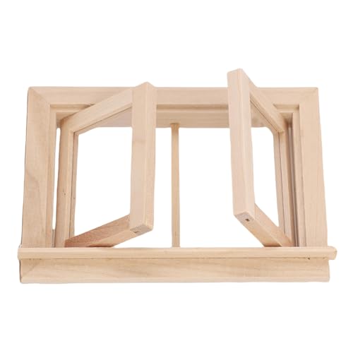 CHICIRIS 2pcs Dollhouse Fenster, 1:12 Miniaturpuppenhausfenster für Kreative Dekoration, Langlebiger Basswood PVC CHICIRIS 2pcs Dollhouse Fenster, 1:12 Miniaturpuppenhausfenster für Kreative Dekoration, Langlebiger Basswood PVC von CHICIRIS