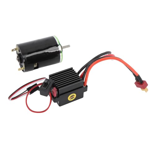 CHICIRIS 320A RC Gebürstetem Motor Esc -Set, 540 Gebürstete Motorwasserresist Esc 5V 2A BECE Vorwärts -Rückwärtsgeschwindigkeitsregel für 1/10 RC Crawler Car High Torsion (20T) von CHICIRIS