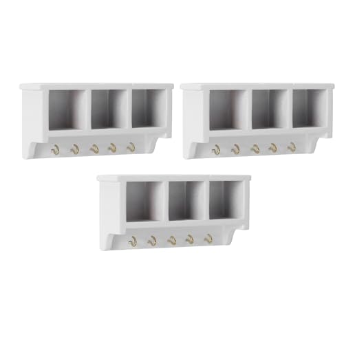 CHICIRIS 3pcs Dollhouse Regal, Miniaturregal für Puppenhausmöbel, Exquisites Holzdesign für 1/12 Skala -Dekoration von CHICIRIS