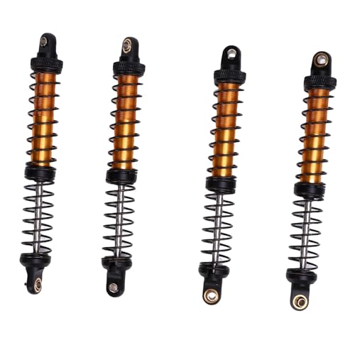 CHICIRIS 4pcs 110 Mm RC StoßDämpfer Dämpfer Doppelte Federschocks für 1/10 RC Crawler Car Upgrade -Teile (Gold) von CHICIRIS