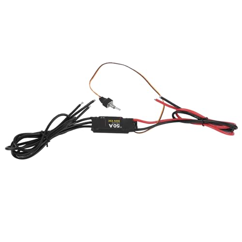 CHICIRIS 50A Elektronischer Geschwindigkeitsregler, Wasserdichtliche Rüstung, Intelligenter Langsamer Start, Minimalistisches Design, Premiummaterial für Bootsmodell Unter Wassermesser mit 24 -V -RC von CHICIRIS