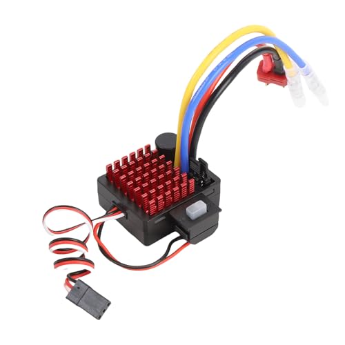 CHICIRIS 60A Gebürsteten ESC für 540 550 750 Motoren Legierung RC Elektronischer Geschwindigkeitsregler, Überhitzungsverhinderung Kurzschlussschutz, Hochwirkungsdissipationsstruktur und von CHICIRIS