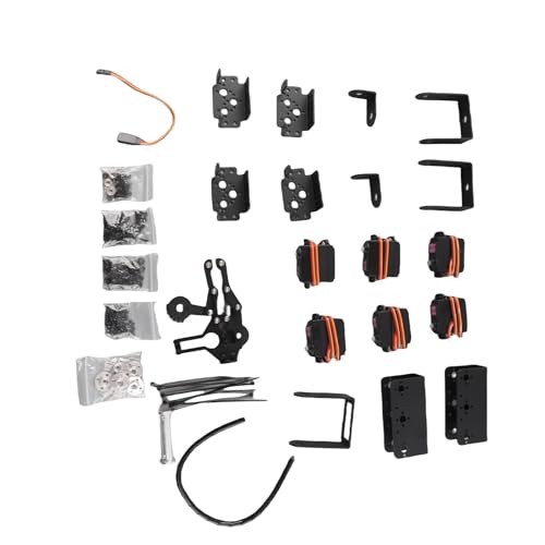 CHICIRIS 6DOF Roboter Mechanical Arm Kit, Effizientes Stromversorgungssystem, Stabile Konstruktion, Reibungslose Rotation, Flexible Lenkung, Weit Verbreitete Verwendung, für das College -Unterricht von CHICIRIS