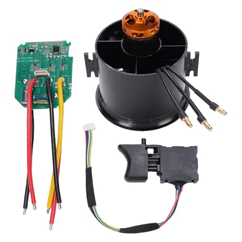 CHICIRIS 70 -mm -Ablüfter 1900 G Schub 12 Blade EDF mit 1800 KV Bürstenloser Motorsteuerplatine für Gewalttätige Turbinenventilatoren Leicht und Langlebig von CHICIRIS