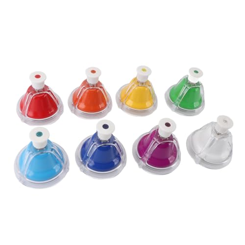 CHICIRIS 8 Hinweis Buntes Schreibtisch Handglocke, Entwickeln Sie Handaugenkoordination, Leicht zu Spielende Klänge, 8 Note Musikdesign, Farbwahrnehmung, Premium -Materialien, Geeignet für: Musik von CHICIRIS