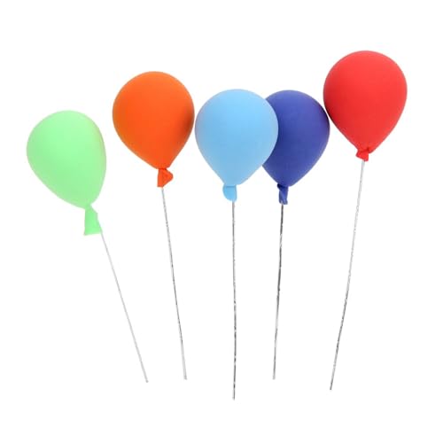 CHICIRIS 8 Stück GEFELSCHTE Ballons, 1:12 Puppenhaus Garten Dekorative Luftballons Moderer Einfacher Stil Harzballon Zur Dekoration von CHICIRIS