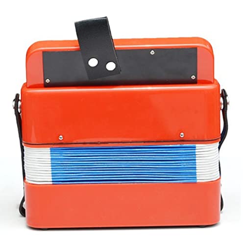 CHICIRIS Akkordeon Instrument Kid Accordion Toy Children's Musical Instrument, 7 Schlüssel für Kinder, Perfektes für Familienversammlungen (Rot) von CHICIRIS