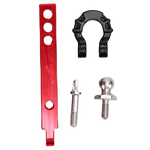 CHICIRIS Alloy -Metall -Trailer -Haken für 1/10 RC -Crawler, Realistische Textur und Modulares Design für Spiele, Einfache Installation (Schwarze Schnalle) von CHICIRIS