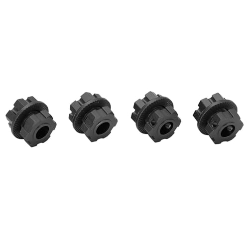 CHICIRIS Aluminiumlegierung 17mm RC -Hub -Nuss Radantriebsantriebsadapter, Leichtes Design, Hohe Sicherheitsstufen für, X Maxx, E RC Autos mit Stiften (Black) von CHICIRIS