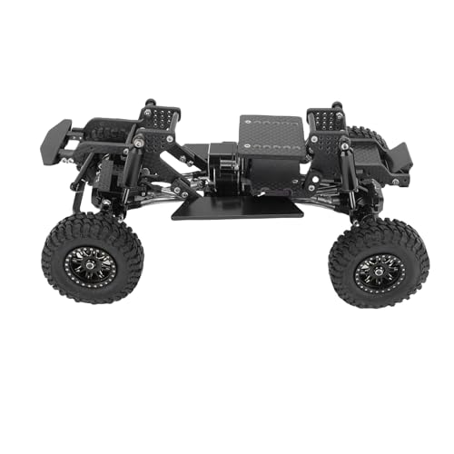 CHICIRIS Ascent 18 1/18 RC Crawler Carbonfaser -Chassis -Rahmen -Kit, Leichte und Hohe Festigkeit, Legierung, Messingmaterial, mit Speed ​​-Encoder, Am Besten für Microbit (Black) von CHICIRIS