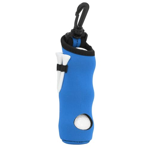 CHICIRIS Ball Tee Carry Bag Golfball Halter Beutel Neopren Tragbar mit 3 Golfbällen 3 T -Shirts für Männer Frauen Golfzubehör Speicher (Blue) von CHICIRIS