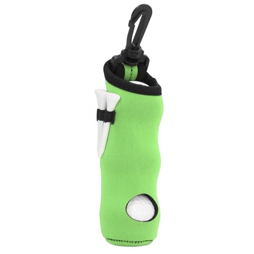 CHICIRIS Ball Tee Carry Bag Golfball Halter Beutel Neopren Tragbar mit 3 Golfbällen 3 T -Shirts für Männer Frauen Golfzubehör Speicher (Green) von CHICIRIS