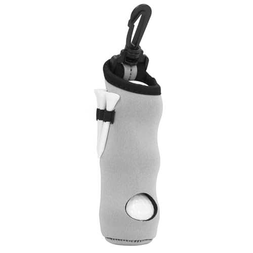 CHICIRIS Ball Tee Carry Bag Golfball Halter Beutel Neopren Tragbar mit 3 Golfbällen 3 T -Shirts für Männer Frauen Golfzubehör Speicher (Grey) von CHICIRIS