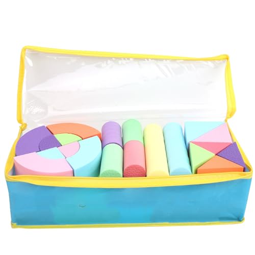 CHICIRIS Bausteine ​​für Kleinkindspielzeuge Eva Foam Stapel -Konstruktion für Leichtes Tragbares Indoor -Outdoor Spiel mit Mehrfarbigen Formen, um Fantasie zu Inspirieren von CHICIRIS