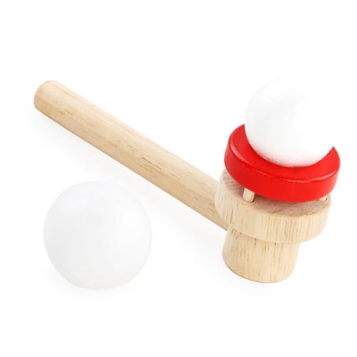 CHICIRIS Boost Respiratory Health, Pflege Eltern Kinderbindung - Holz Schwimmend Ball Spiel Blow Pipe Ball Spielzeug, Stressreliever für von CHICIRIS