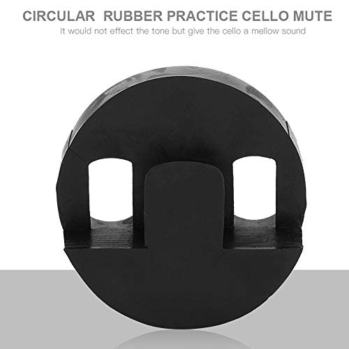 CHICIRIS Cello Stummgummi-Praxis Mute Cello-Schalldämpfer Professioneller Runder Soundreduzierer mit Nicht-Schlupf-Design für Cello-Musikinstrumente von CHICIRIS