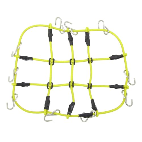 CHICIRIS Dekoratives Gepäcknetz, RC Gepäcknetz auf Raupen RC mit hoher Simulation für Dekoration TRX4M 1/18 RC (Gelb) von CHICIRIS