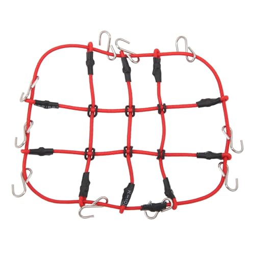 CHICIRIS Dekoratives Gepäcknetz, RC Gepäcknetz auf Raupen RC mit hoher Simulation für Dekoration TRX4M 1/18 RC (rot) von CHICIRIS