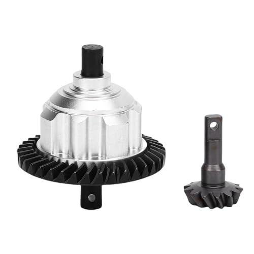 CHICIRIS Differentialgetriebe Ersatz, 37T 13T Heck -Diff -Zahnradkit für 1/10 Maxx RC -Auto (Silver) von CHICIRIS