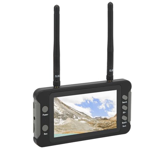 CHICIRIS FPV Monitor 4,3 Zoll 5,8 GHz 40Ch DVR -Empfängerbildschirm mit Auto -Such IPS Anzeige für RC Drohnenquadcopter von CHICIRIS