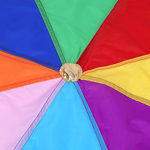 CHICIRIS Fallschirm für 2 M, Strapazierfähige Oxford-Schugugau für den Auzenberich, Buntes SPIELZEUGUG-FALLSCHIRMSPIEL für 6 Bis 8 von CHICIRIS