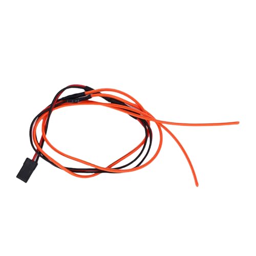 CHICIRIS Flexibler Silikon -RC -Auto -Lichtstreifen für SCX24, 1/24 1/18 RC -Auto -Lichtstreifen mit Umgebungsbeleuchtungssimulation, Anpassbare und Kreative Dekorative Lichter (Rot) von CHICIRIS