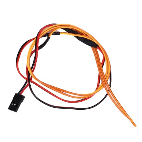 CHICIRIS Flexibler Silikon -RC -Auto -Lichtstreifen für SCX24, 1/24 1/18 RC -Auto -Lichtstreifen mit Umgebungsbeleuchtungssimulation, Anpassbare und Kreative Dekorative Lichter (Yellow) von CHICIRIS