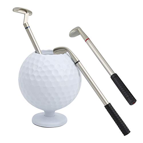CHICIRIS Golfschreiberzubehör, Mini -Desktop Golfball -Stifthalter mit 3 Golfstiften Plastik Golfer Set Geschenk CHICIRIS Golfschreiberzubehör, Mini -Desktop Golfball -Stifthalter mit 3 Golfstiften Plastik Golfer Set Geschenk von CHICIRIS
