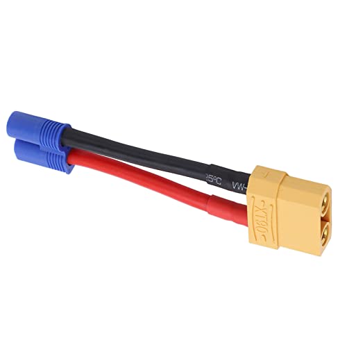 CHICIRIS Hochstrom XT90 EC3 Buchse auf Stecker EC3 Konservative Verbindungsleitung für RC-Car-Modelle für Flugzeugmodelle CHICIRIS Hochstrom XT90 EC3 Buchse auf Stecker EC3 Konservative Verbindungsleitung für RC-Car-Modelle für Flugzeugmodelle von CHICIRIS